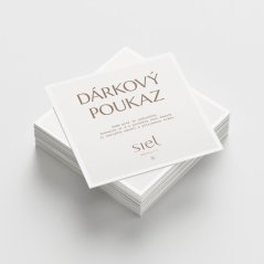 Tištěný dárkový poukaz na nákup v e-shopu Siel Beauty