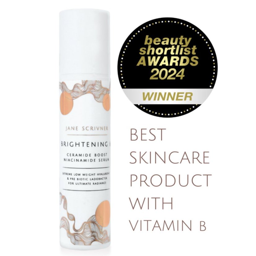 Jane Scrivner Brightening B Ceramide Boost - projasňující sérums niacinamidem